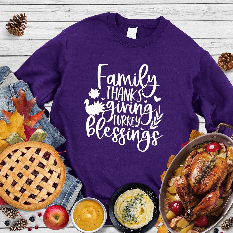 Family Thanksgiving Turkey Blessings Sweatshirt - Brooke & Belle