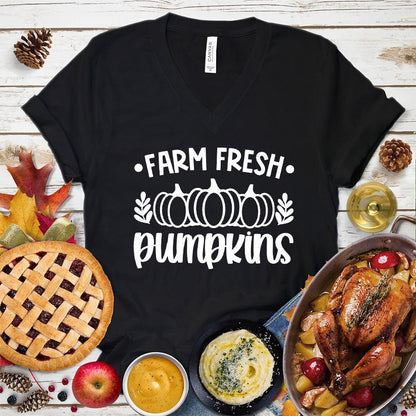 Farm Fresh Pumpkins Version 3 V-Neck - Brooke & Belle