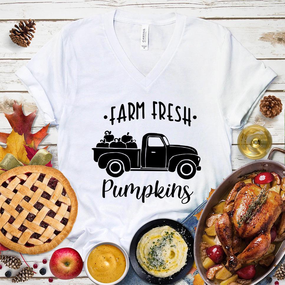 Farm Fresh Pumpkins V-Neck - Brooke & Belle