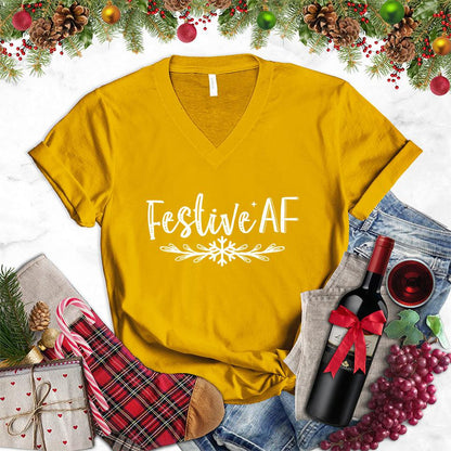 Festive AF V-Neck - Brooke & Belle