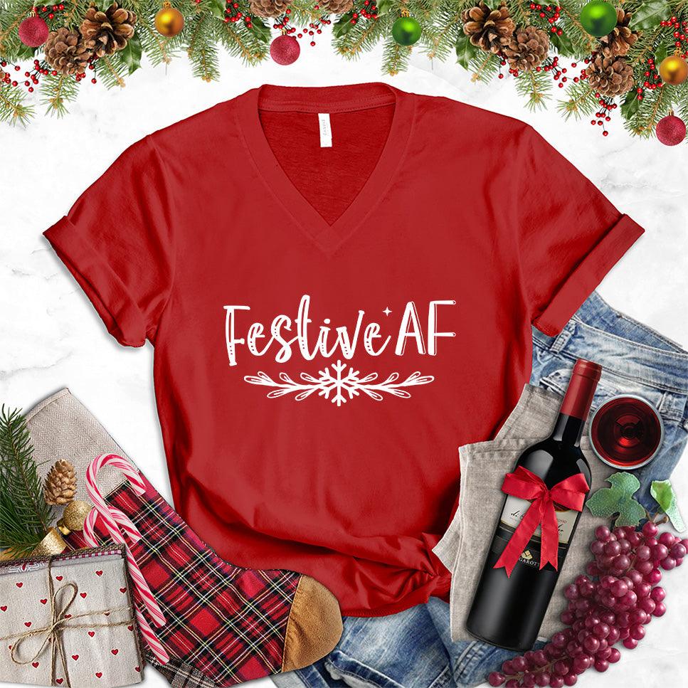 Festive AF V-Neck - Brooke & Belle