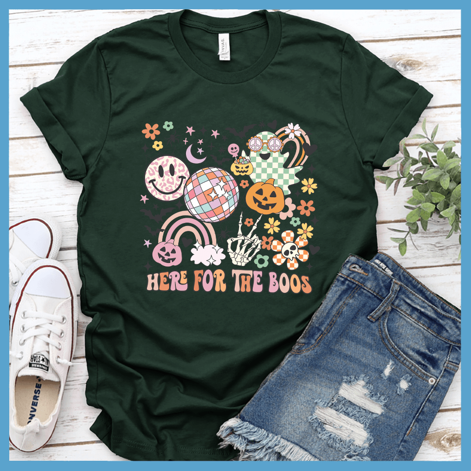 Here For The Boos T-Shirt Colored Edition - Brooke & Belle