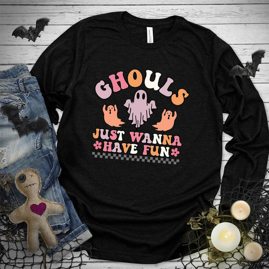 Ghouls Just Wanna Have Fun Colored Edition Long Sleeves - Brooke & Belle