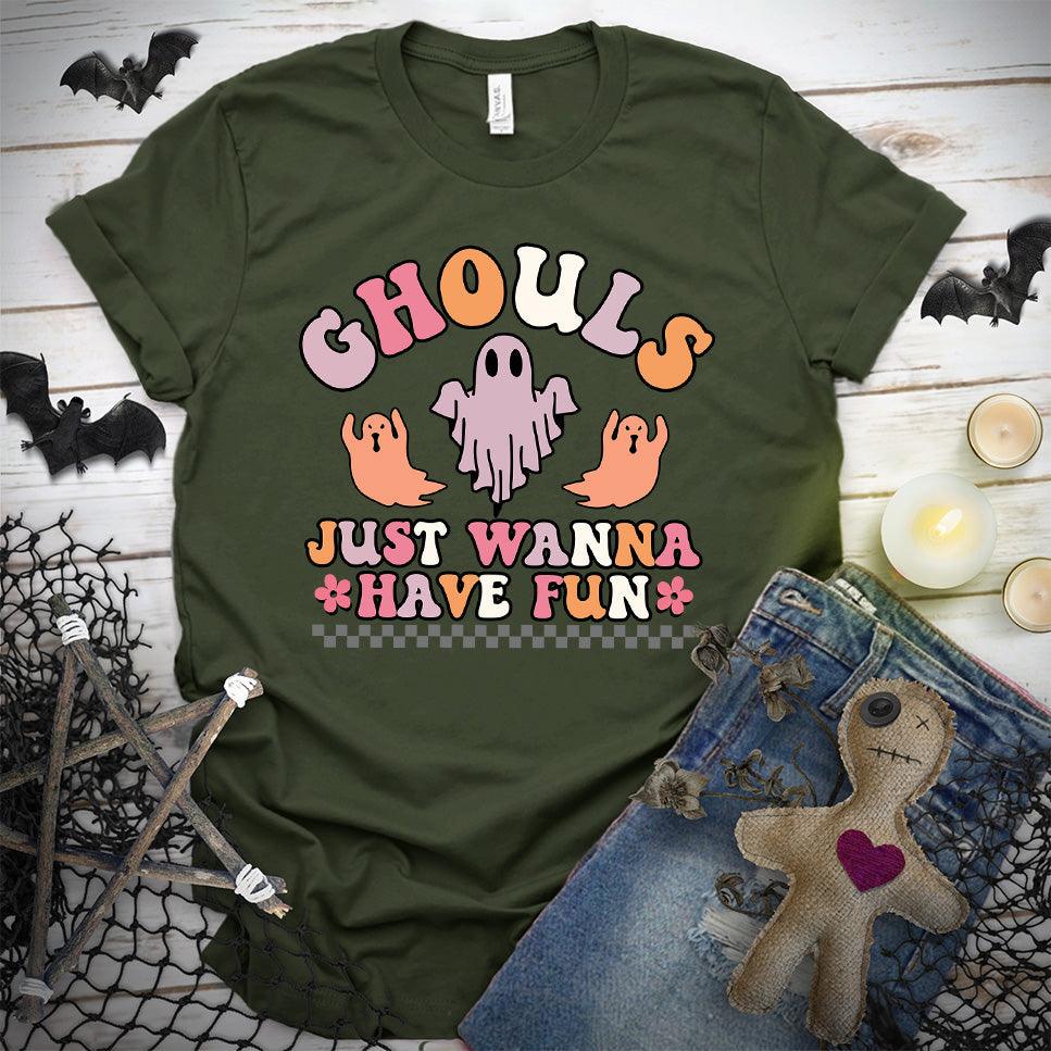 Ghouls Just Wanna Have Fun Colored Edition T-Shirt - Brooke & Belle
