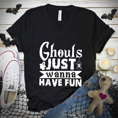 Ghouls Just Wanna Have Fun V-Neck - Brooke & Belle