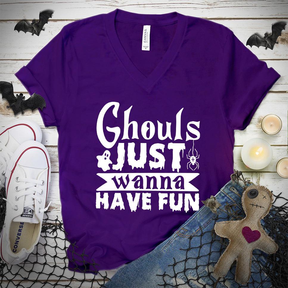 Ghouls Just Wanna Have Fun V-Neck - Brooke & Belle