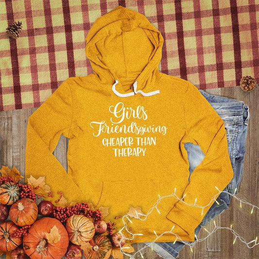 Girls Friendsgiving Cheaper Than Therapy Hoodie - Brooke & Belle