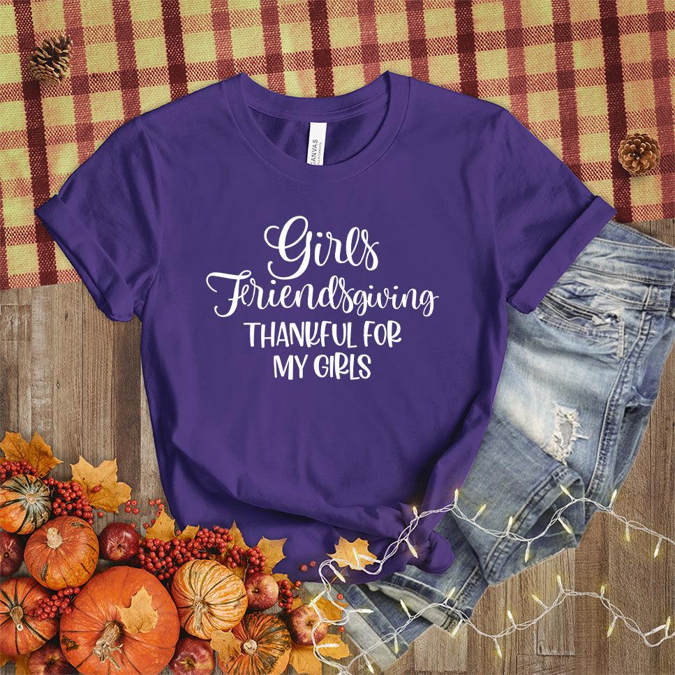 Girls Friendsgiving Thankful For My Girls T-Shirt - Brooke & Belle