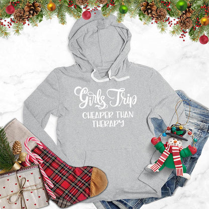 Girls Trip Hoodie Athletic Heather - Friendly group adventure-themed hoodie with fun slogan.