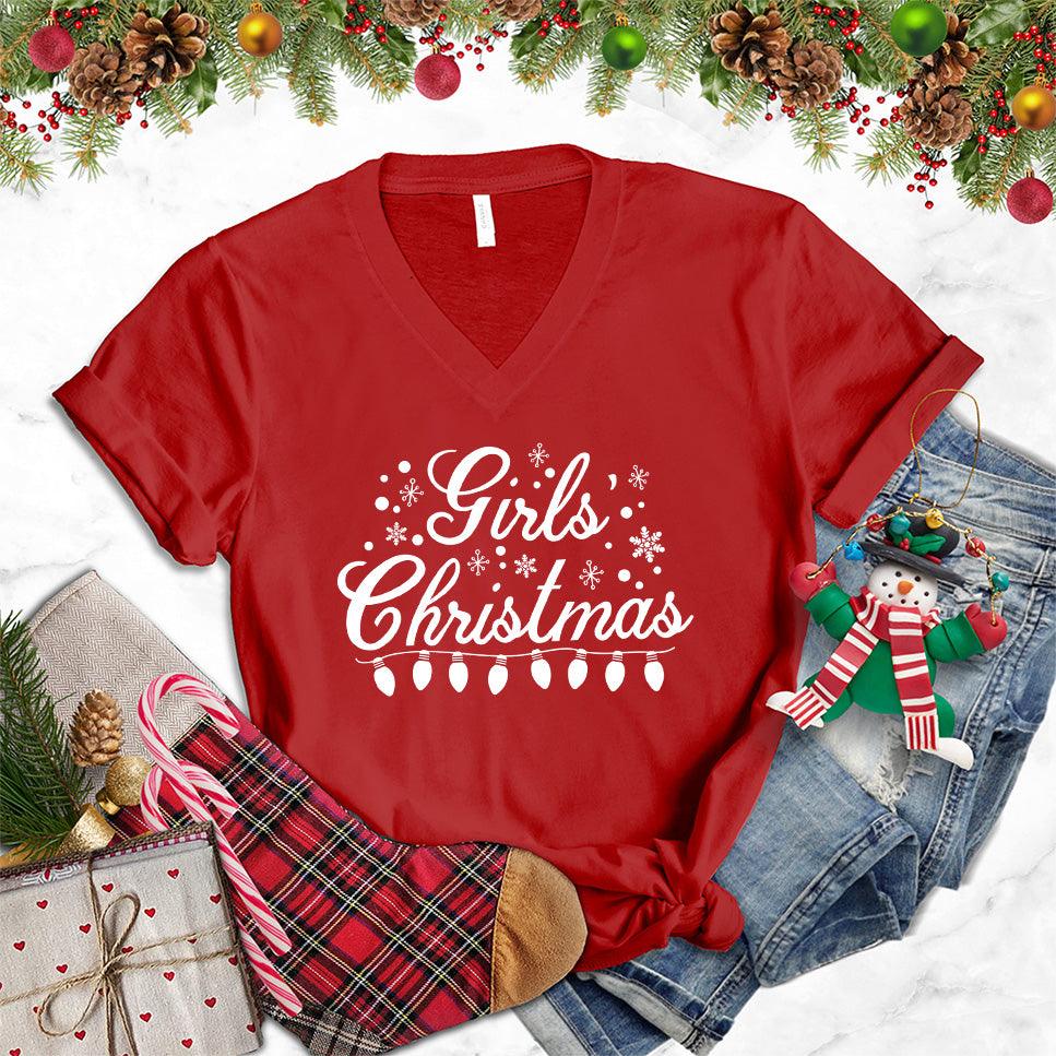 Girls’ Christmas Version 2 V-Neck - Brooke & Belle