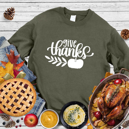 Give Thanks Version 2 Sweatshirt - Brooke & Belle