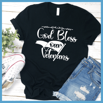 God Bless Our Veterans T-Shirt - Brooke & Belle