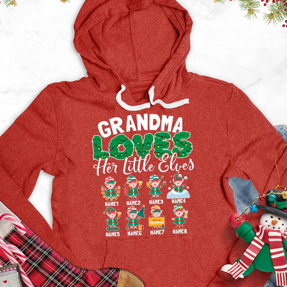 Grandma Loves Her Little Elves Version 2 Colored Edition Personalized Hoodie - Brooke & Belle