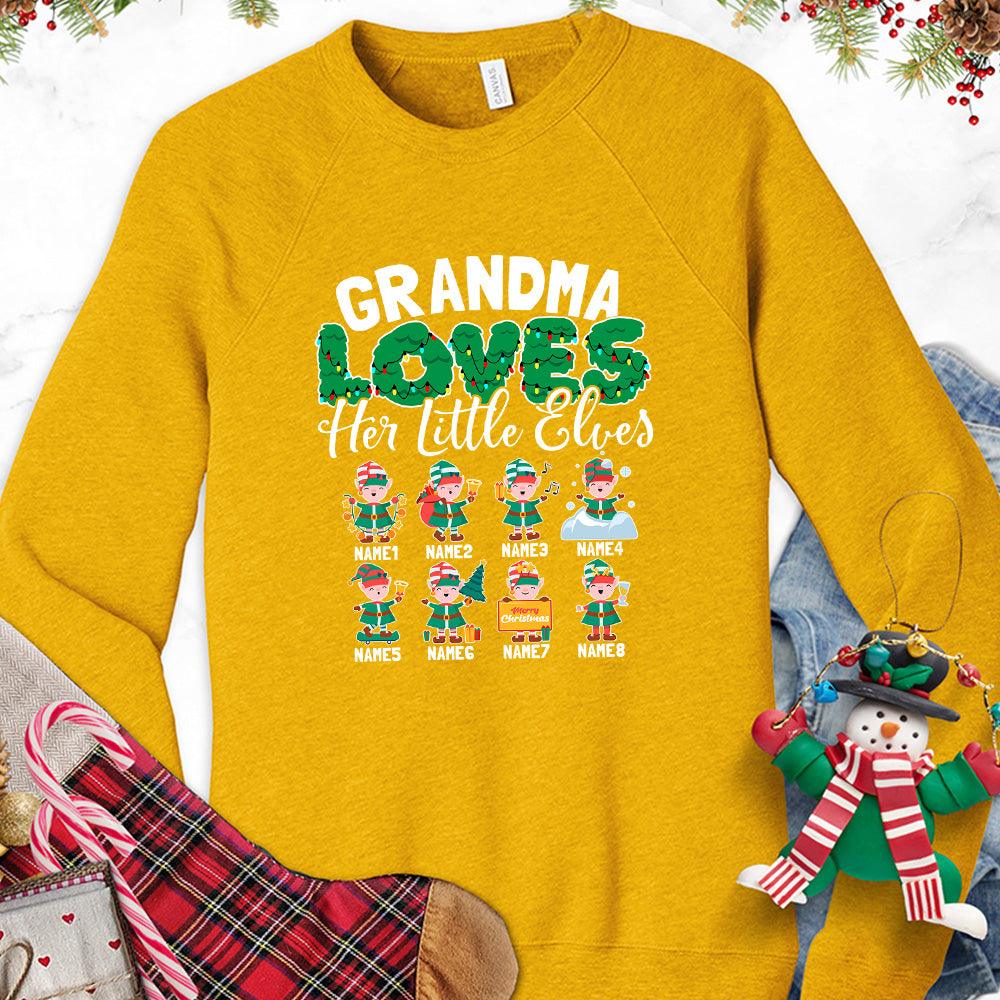 Grandma Loves Her Little Elves Version 2 Colored Edition Personalized Sweatshirt - Brooke & Belle