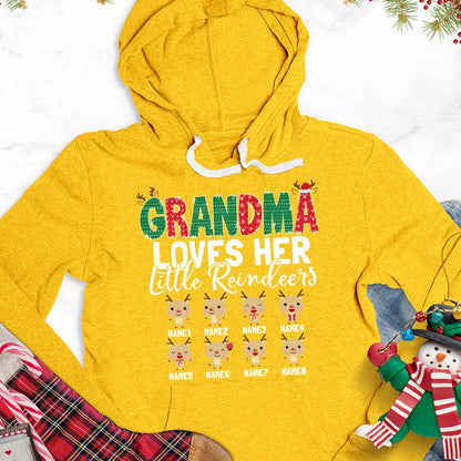 Grandma Loves Her Little Reindeers Version 1 Colored Edition Personalized Hoodie - Brooke & Belle