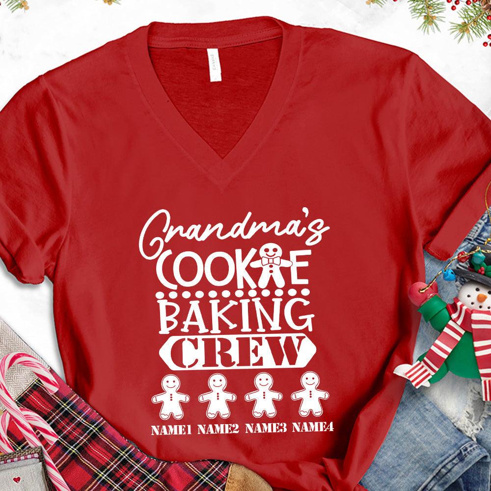 Grandma's Cookie Baking Crew Version 1 Personalized V-Neck - Brooke & Belle