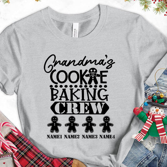 Grandma's Cookie Baking Crew Version 1 Personalized T-Shirt - Brooke & Belle
