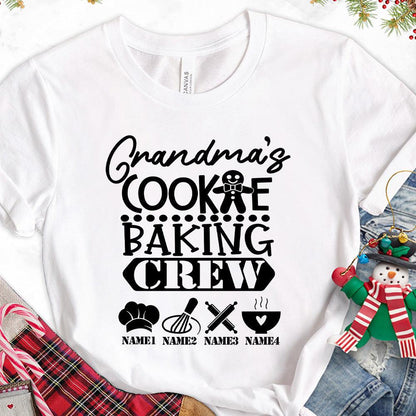 Grandma's Cookie Baking Crew Version 2 Personalized T-Shirt - Brooke & Belle