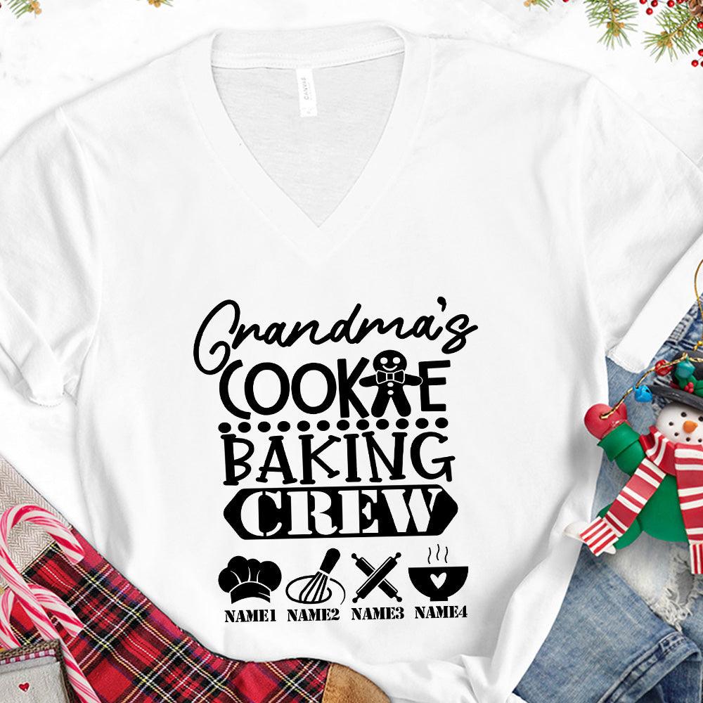 Grandma's Cookie Baking Crew Version 2 Personalized V-Neck - Brooke & Belle