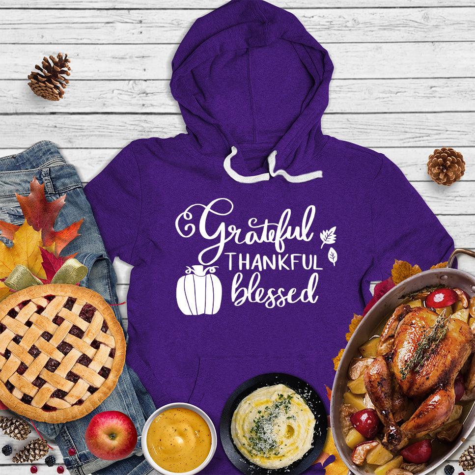 Grateful Thankful Blessed Hoodie - Brooke & Belle