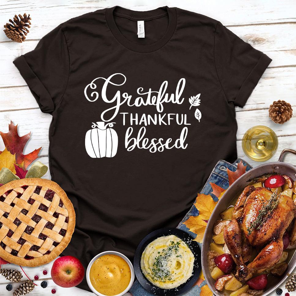 Grateful Thankful Blessed T-Shirt - Brooke & Belle