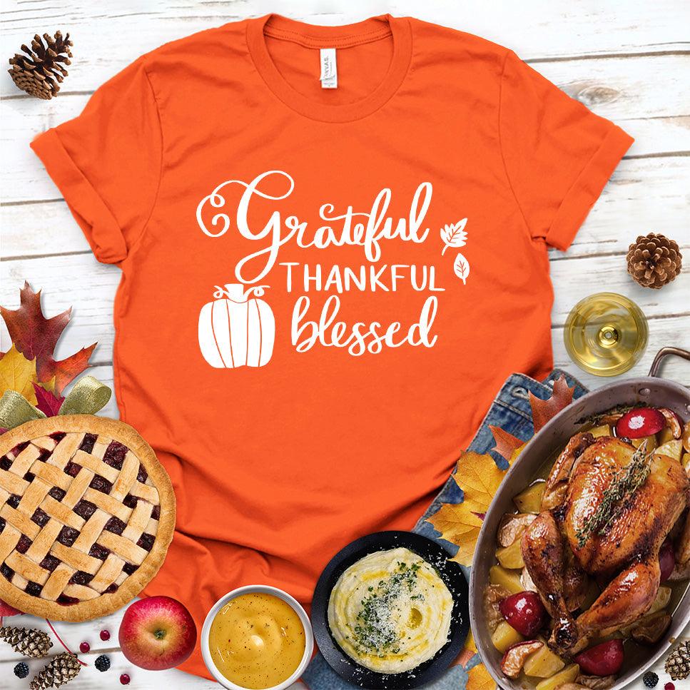 Grateful Thankful Blessed T-Shirt - Brooke & Belle
