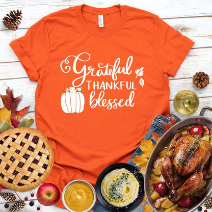 Grateful Thankful Blessed T-Shirt - Brooke & Belle