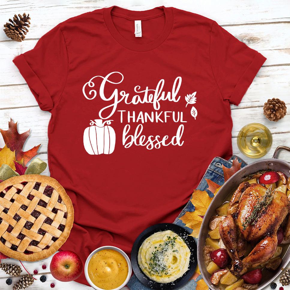 Grateful Thankful Blessed T-Shirt - Brooke & Belle