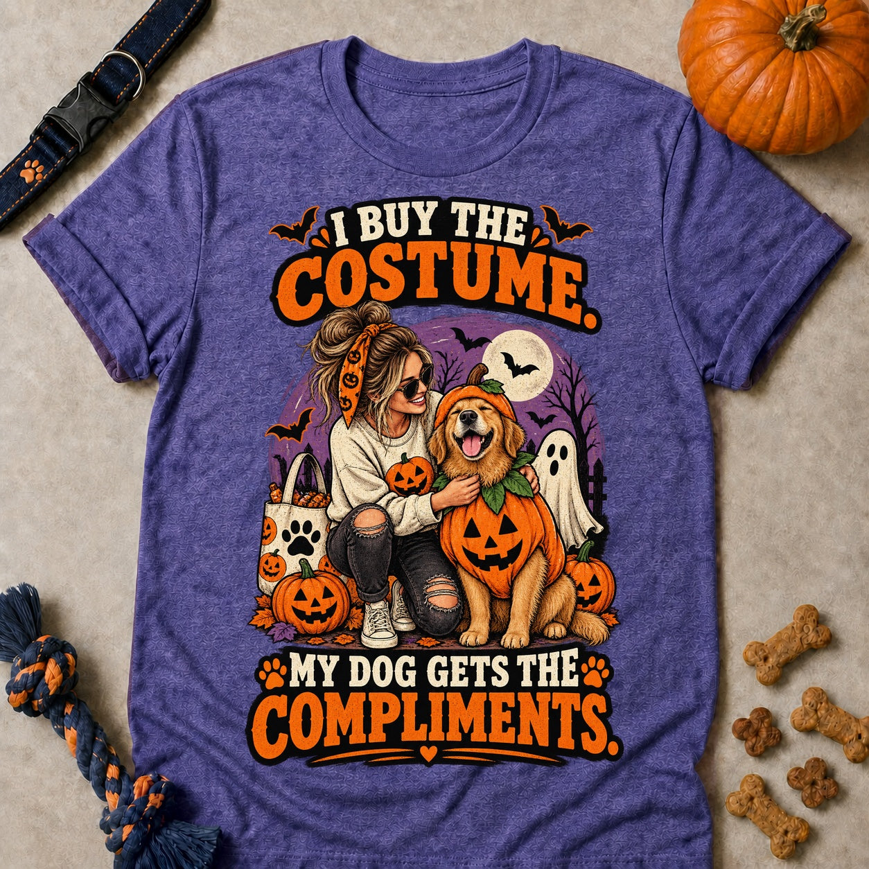 Gets The Compliments T-shirt - Heather Purple - Brooke & Belle