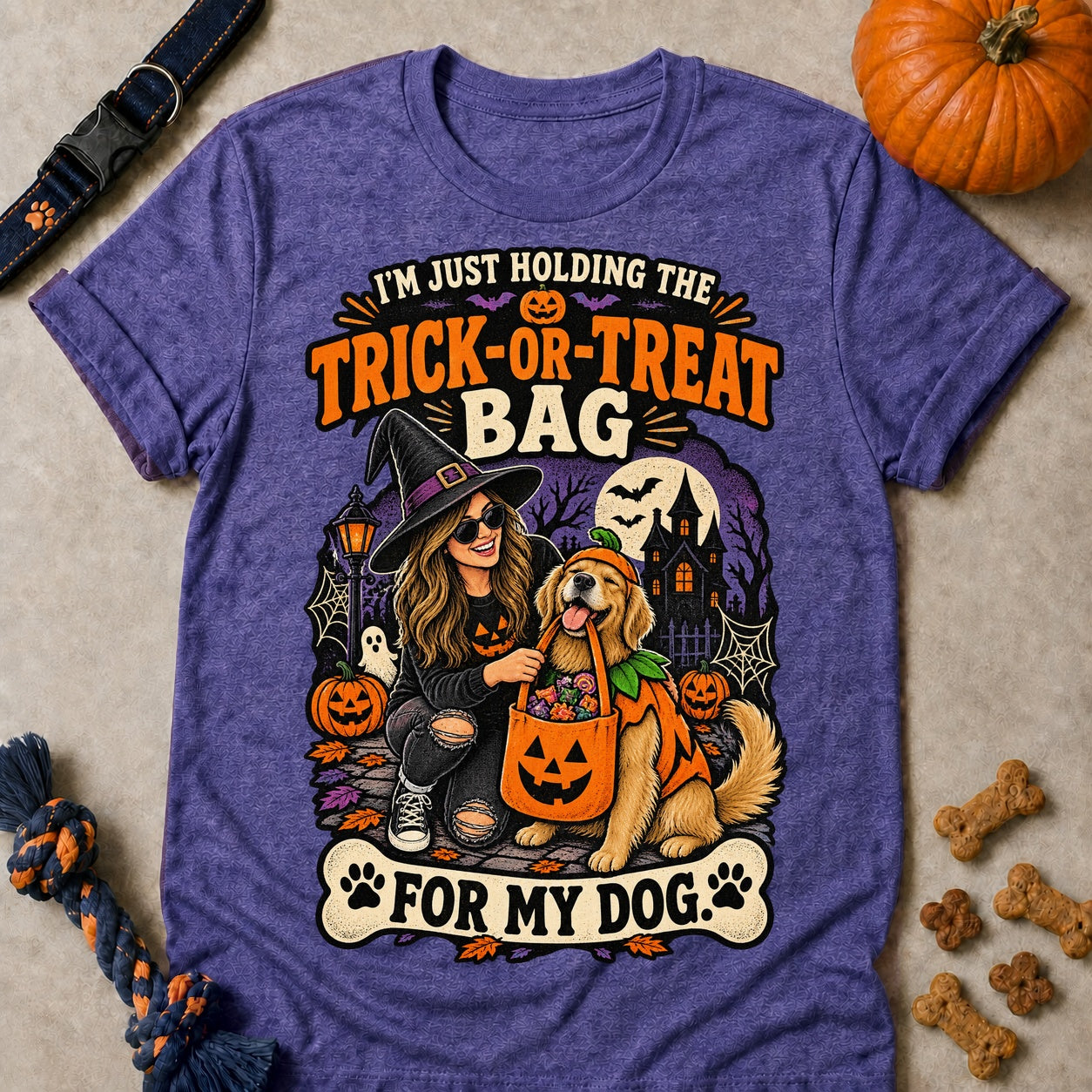 Holding The Bag T-shirt - Heather Purple - Brooke & Belle