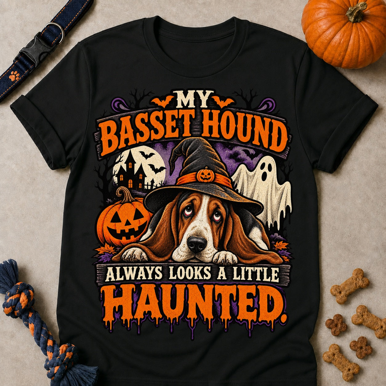 A Little Haunted T-shirt - Black - Brooke & Belle