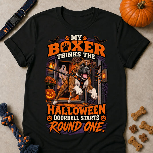 Doorbell Round One T-shirt - Black - Brooke & Belle
