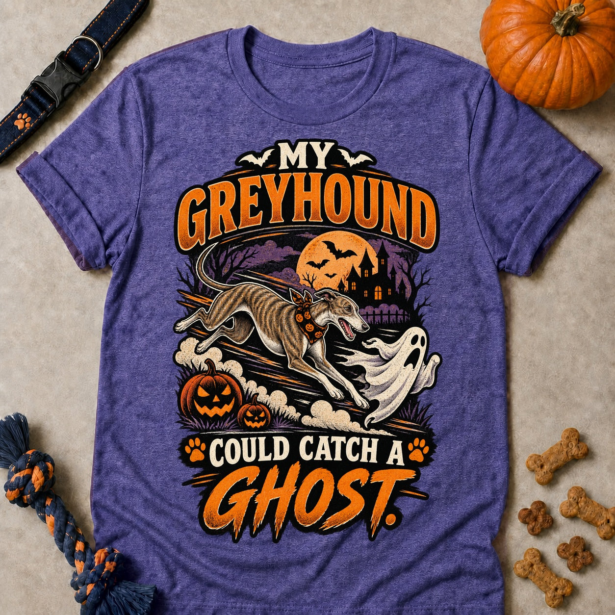 Could Catch A Ghost T-shirt - Heather Purple - Brooke & Belle