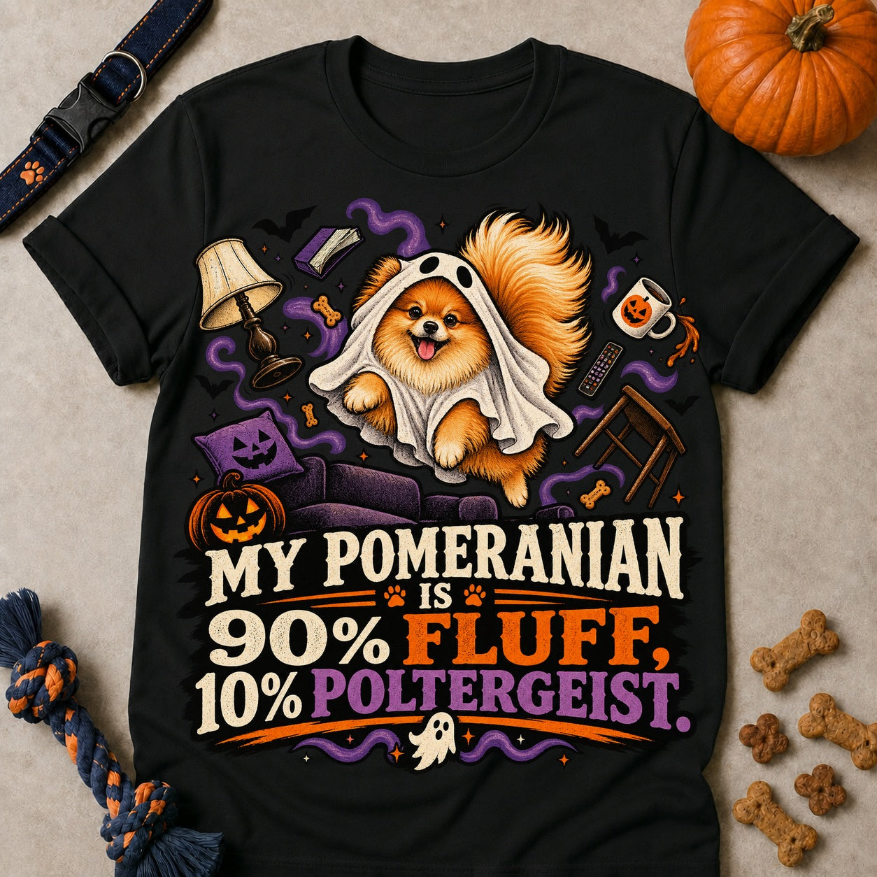 90% Fluff T-shirt - Black - Brooke & Belle