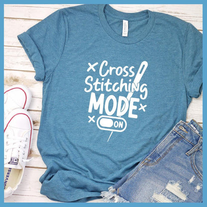 Cross Stitching Mode On T-Shirt