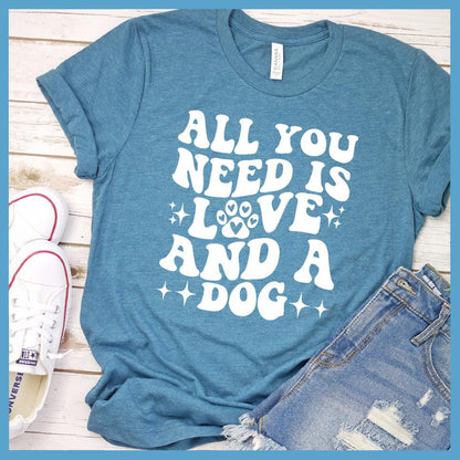 All You Need Is Love And A Dog Retro T-Shirt