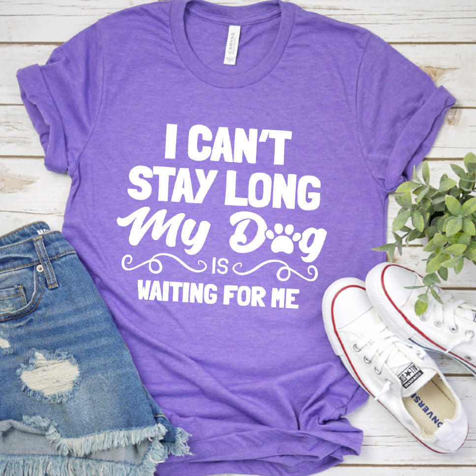 I Can’t Stay Long My Dog Is Waiting For Me T-Shirt