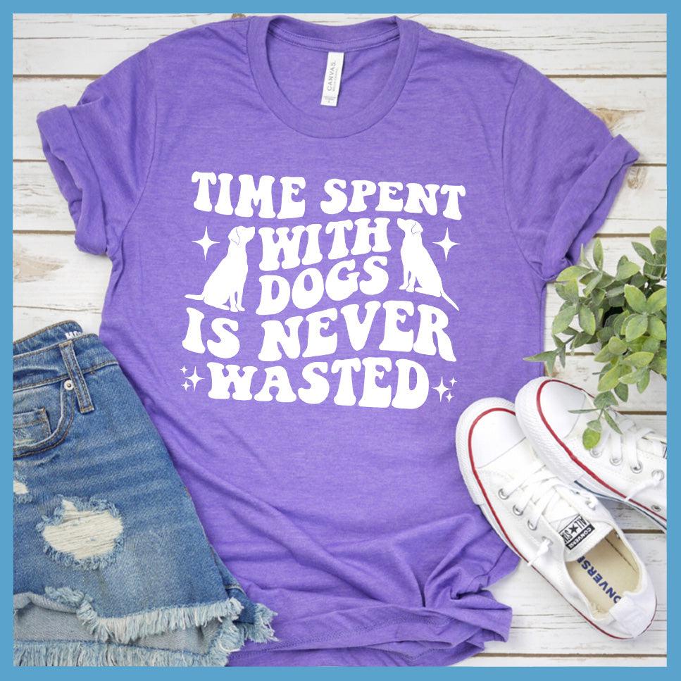 Time Spent With Dogs Is Never Wasted Retro T-Shirt - Brooke & Belle