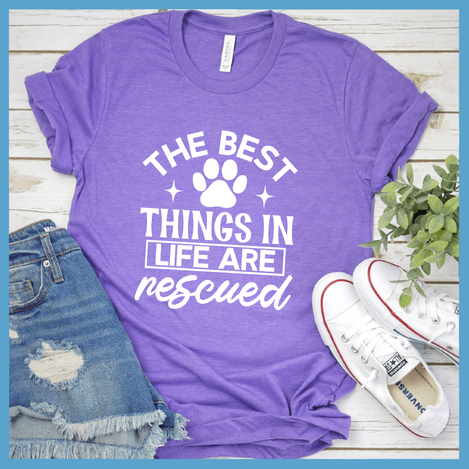 The Best Things In Life Are Rescued Version 2 T-Shirt - Brooke & Belle