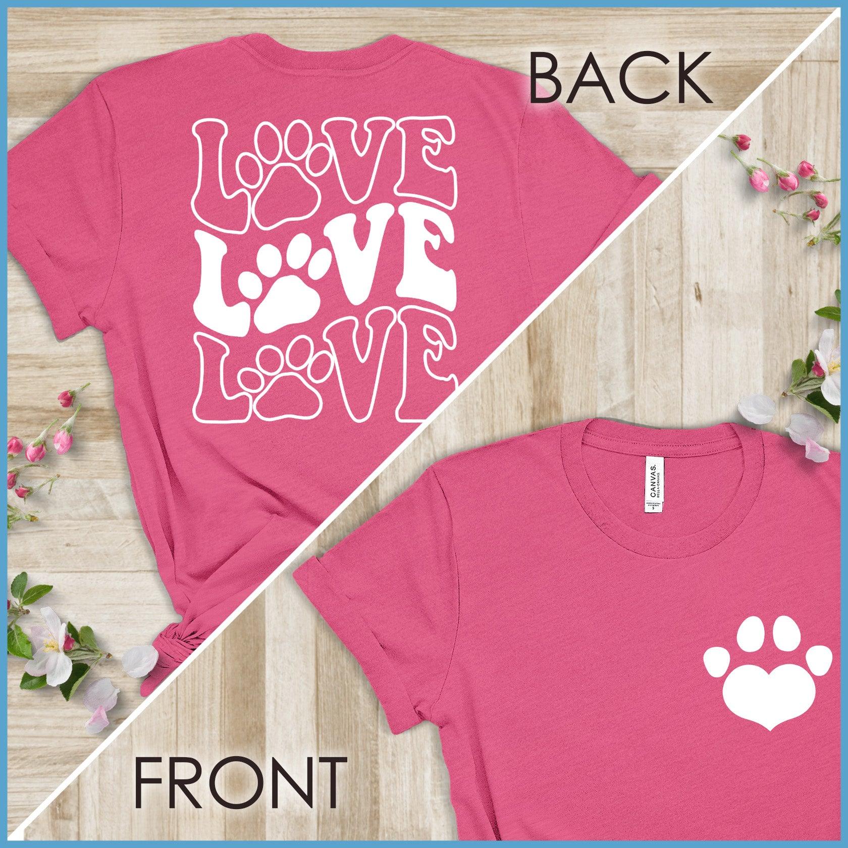 Paw Heart, Dog Love - Wavy T-Shirt - Brooke & Belle