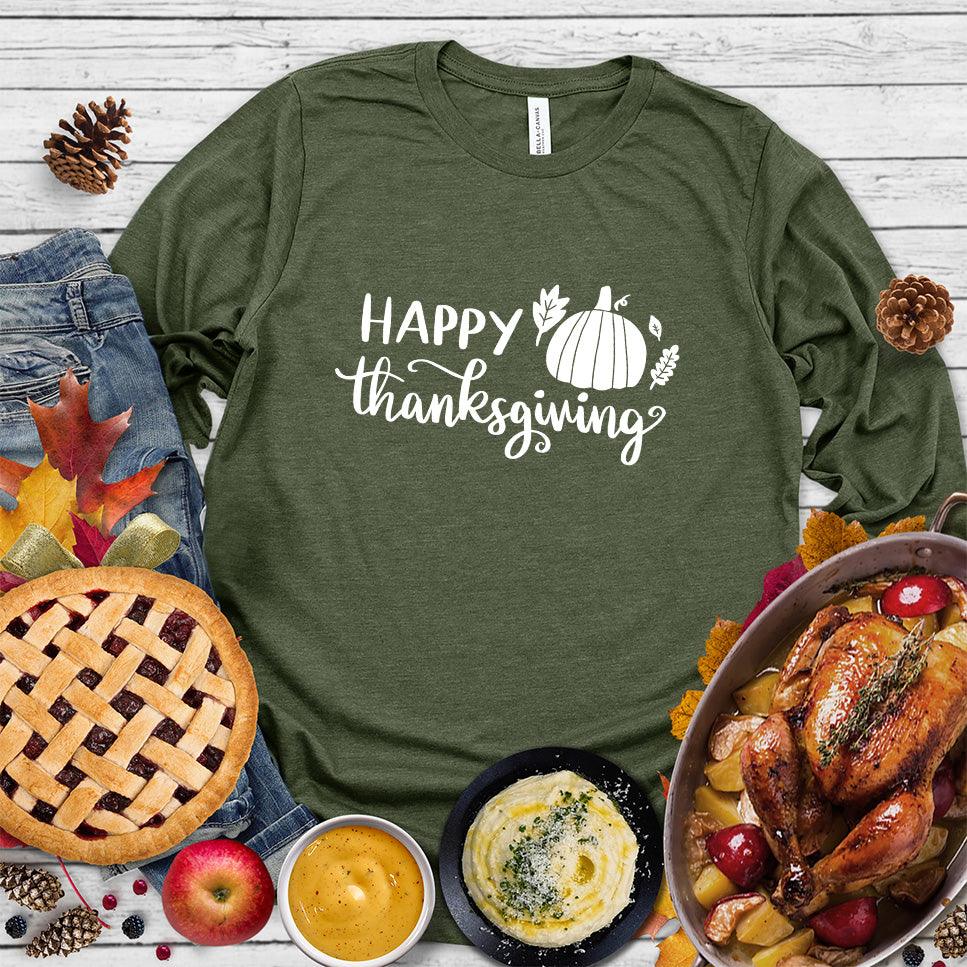 Happy Thanksgiving Version 2 Long Sleeves - Brooke & Belle