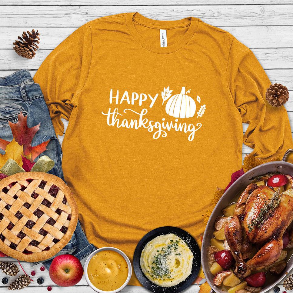 Happy Thanksgiving Version 2 Long Sleeves - Brooke & Belle