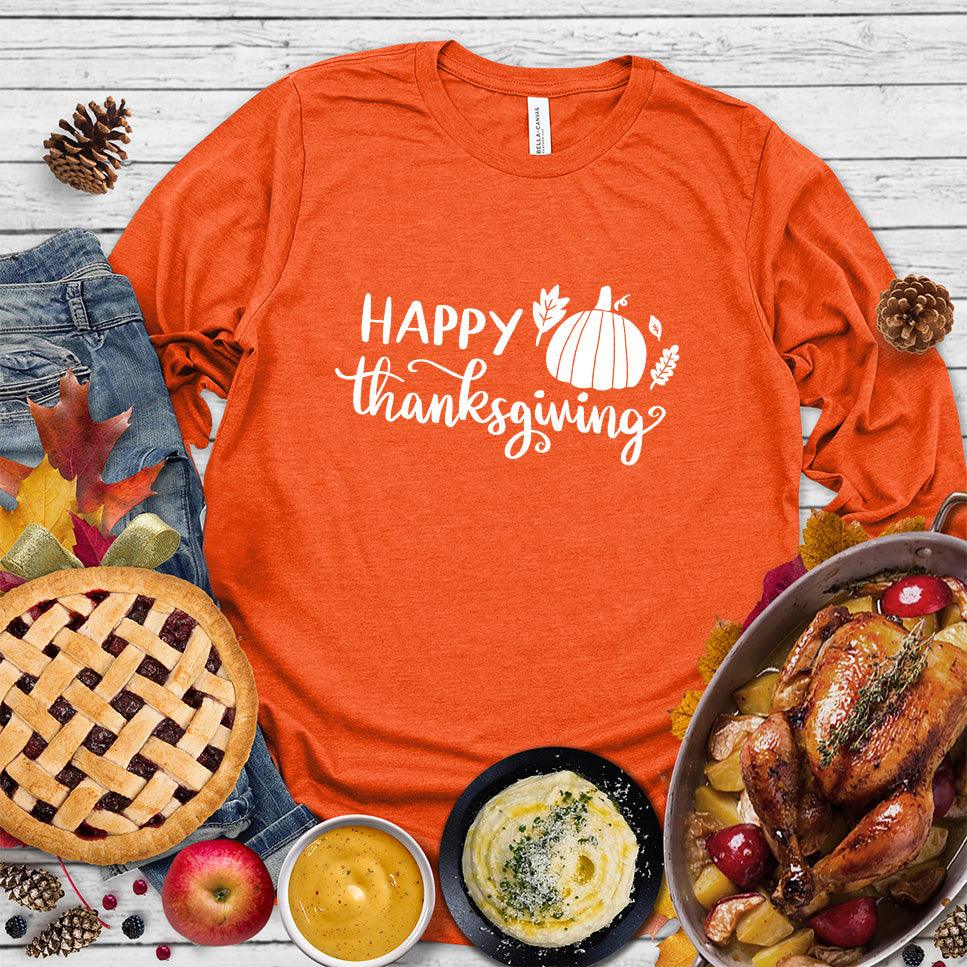 Happy Thanksgiving Version 2 Long Sleeves - Brooke & Belle