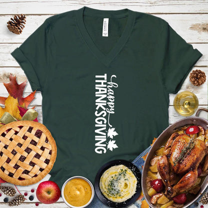 Happy Thanksgiving Version 6 V-Neck - Brooke & Belle