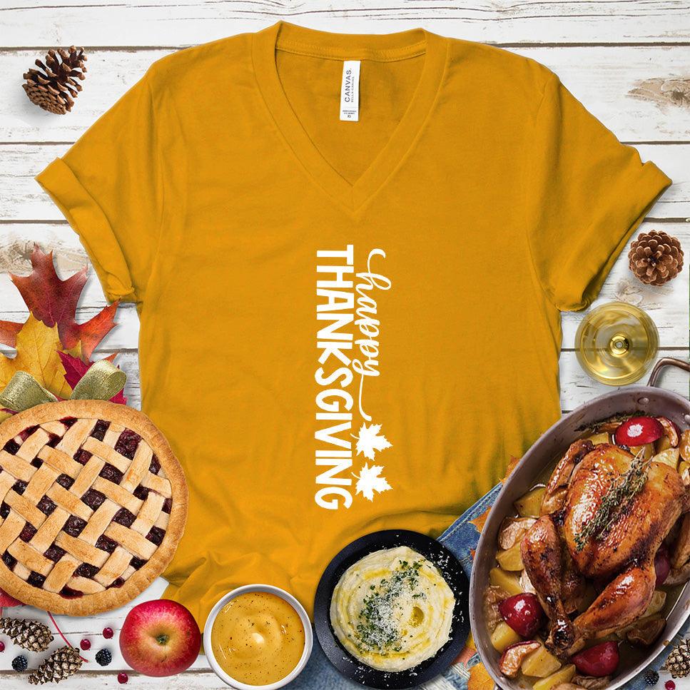Happy Thanksgiving Version 6 V-Neck - Brooke & Belle