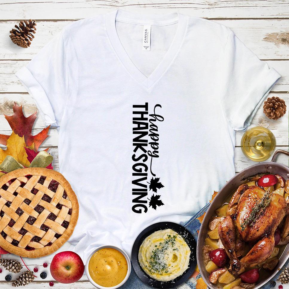 Happy Thanksgiving Version 6 V-Neck - Brooke & Belle