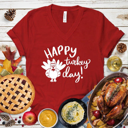 Happy Turkey Day V-Neck - Brooke & Belle