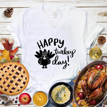 Happy Turkey Day V-Neck - Brooke & Belle