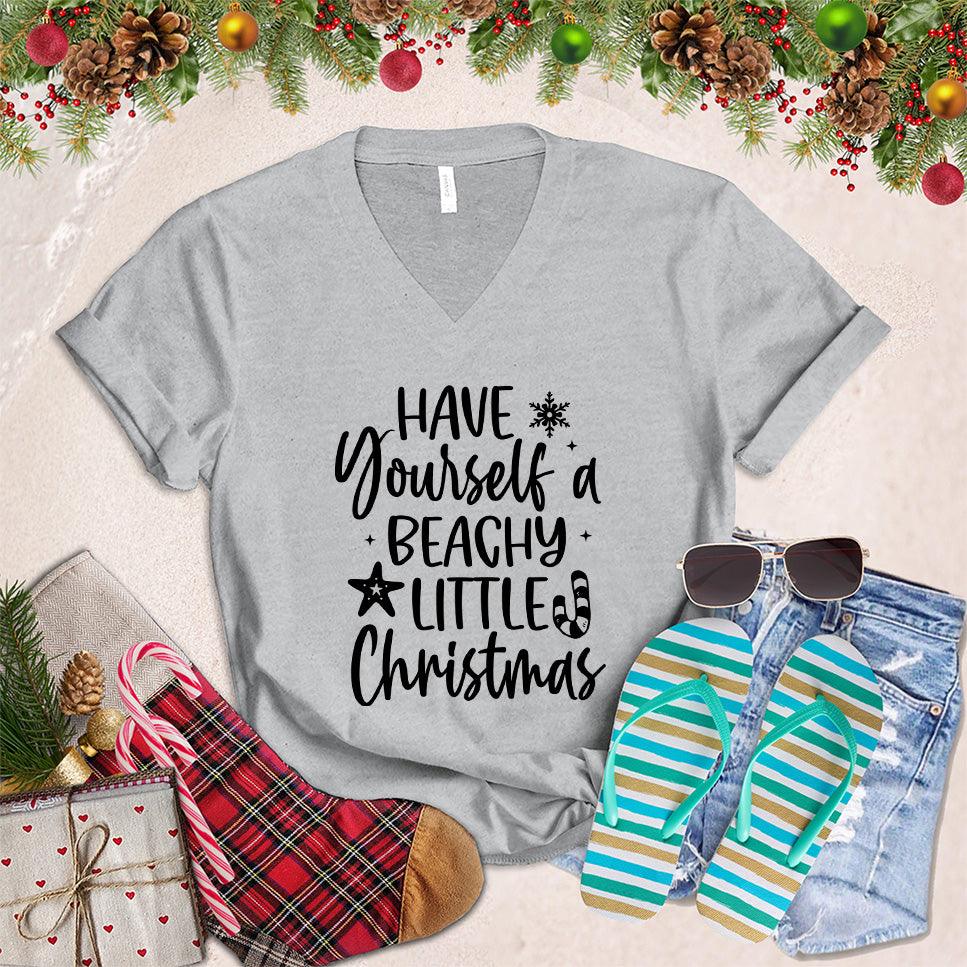 Have Yourself A Beachy Little Christmas V-Neck - Brooke & Belle