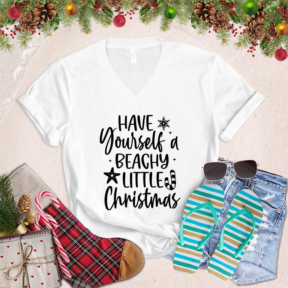 Have Yourself A Beachy Little Christmas V-Neck - Brooke & Belle